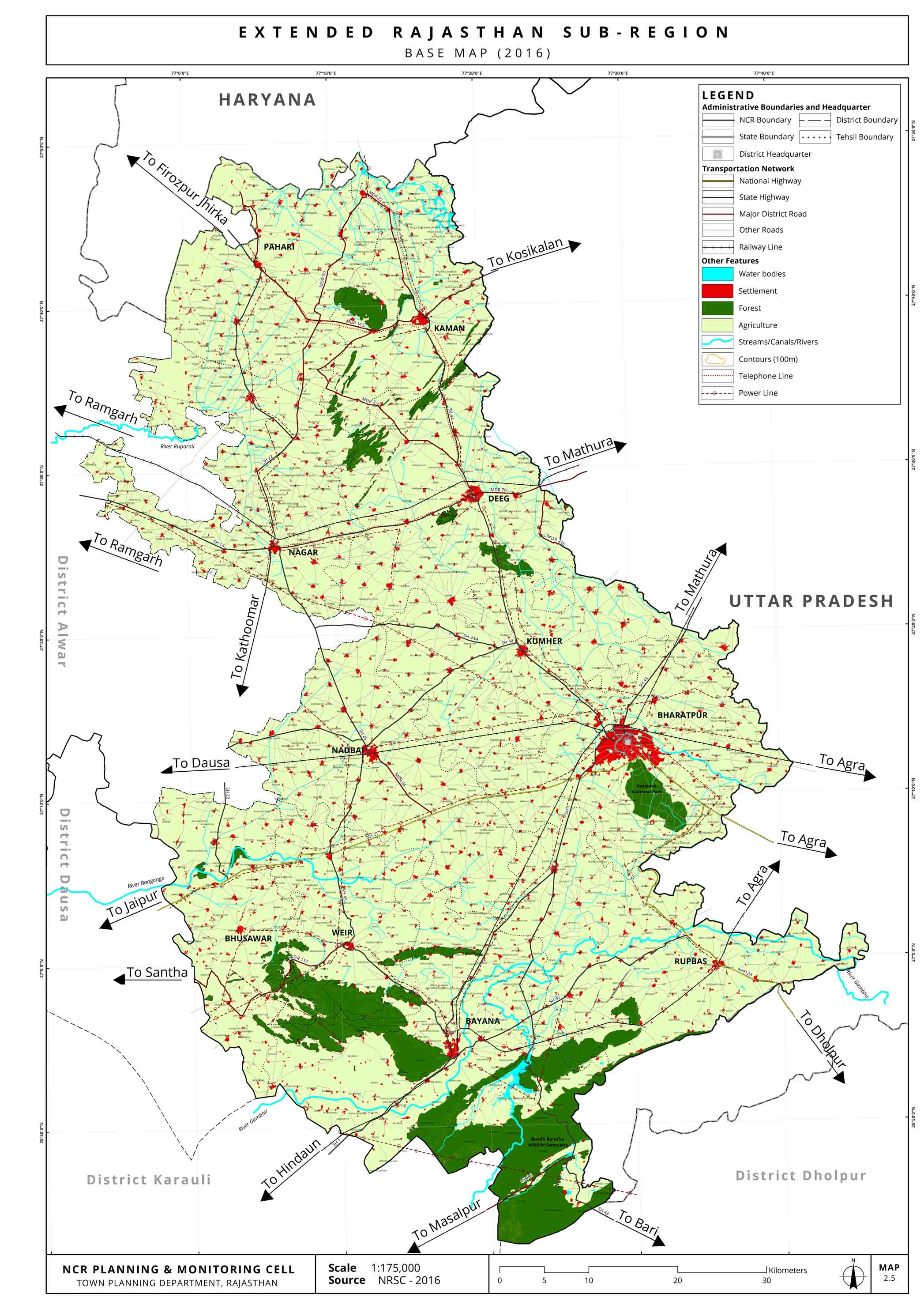 Base Map of Bharatpur