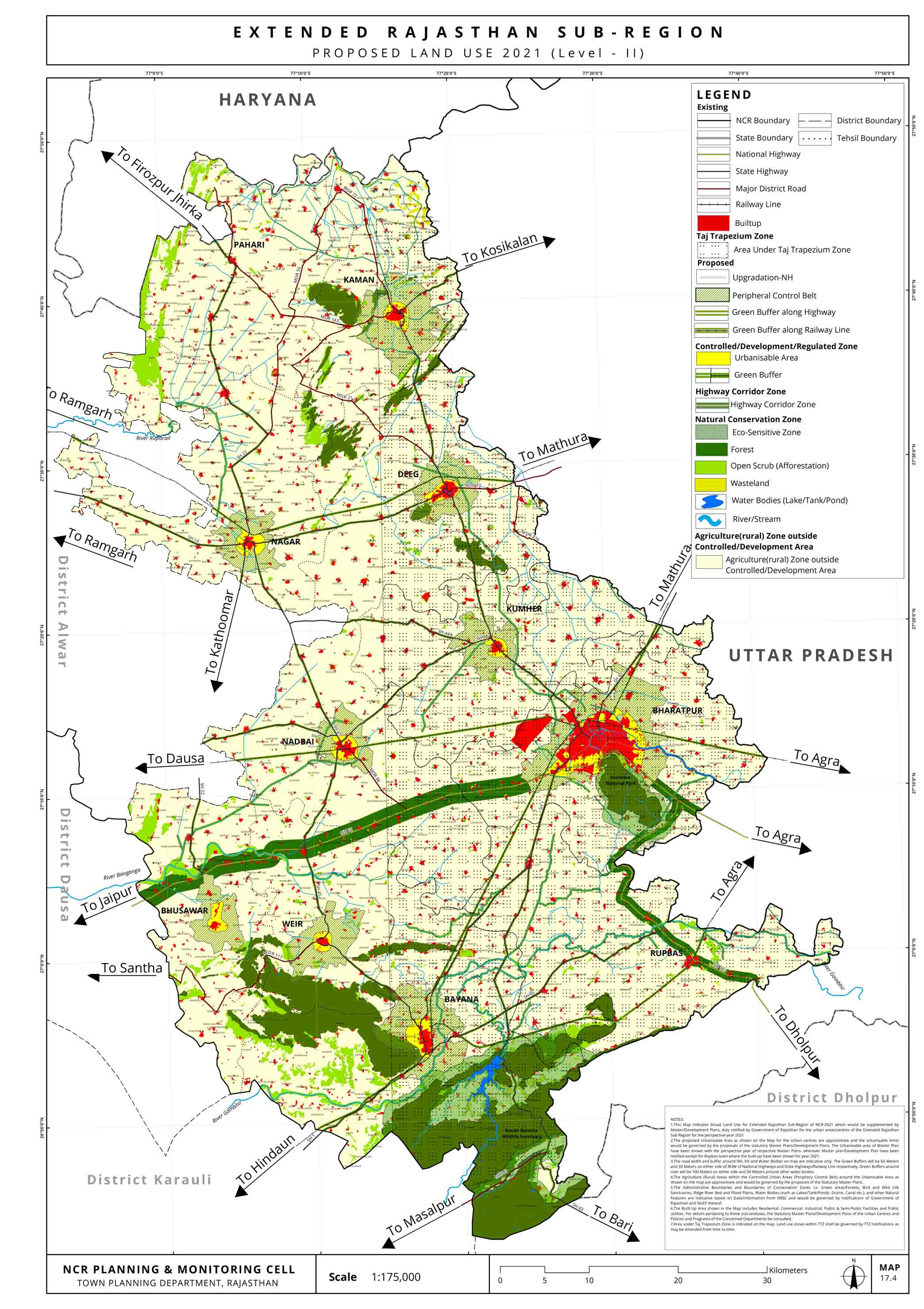 Final land use map of Bharatpur